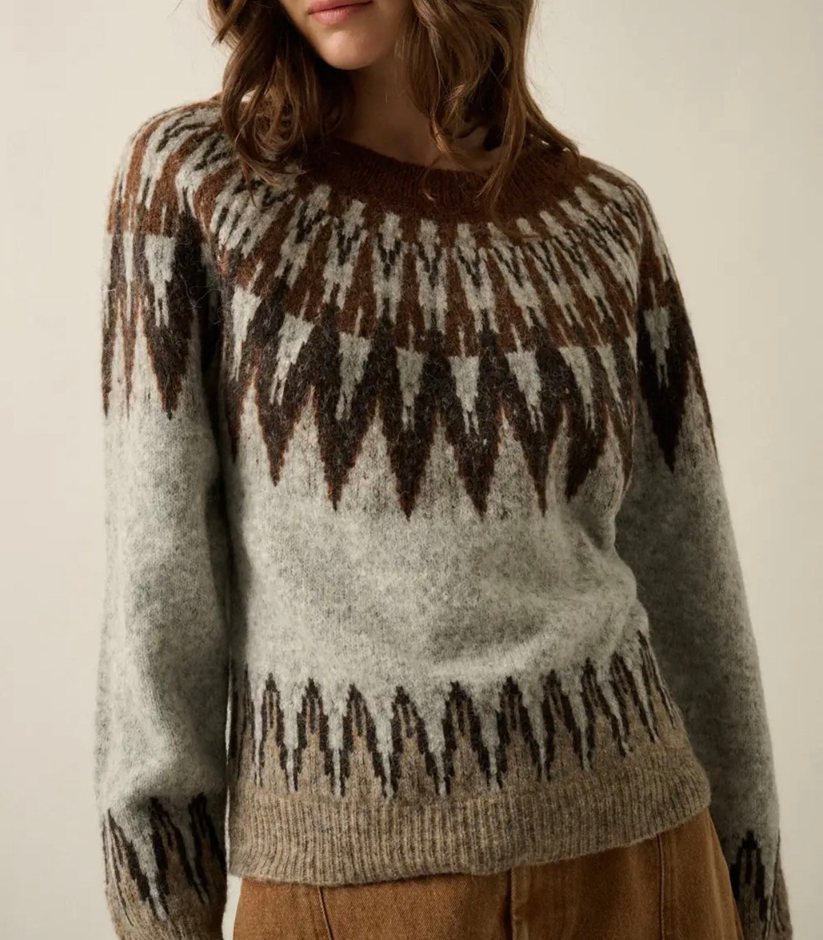Fair Isle Pullover Sweater