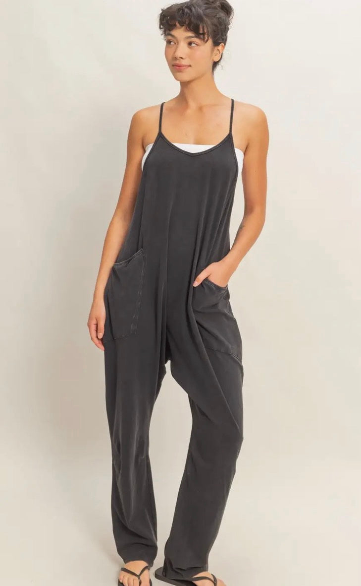 Black Wash Jumpsuit